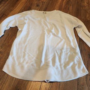 White V-Neck Sweater